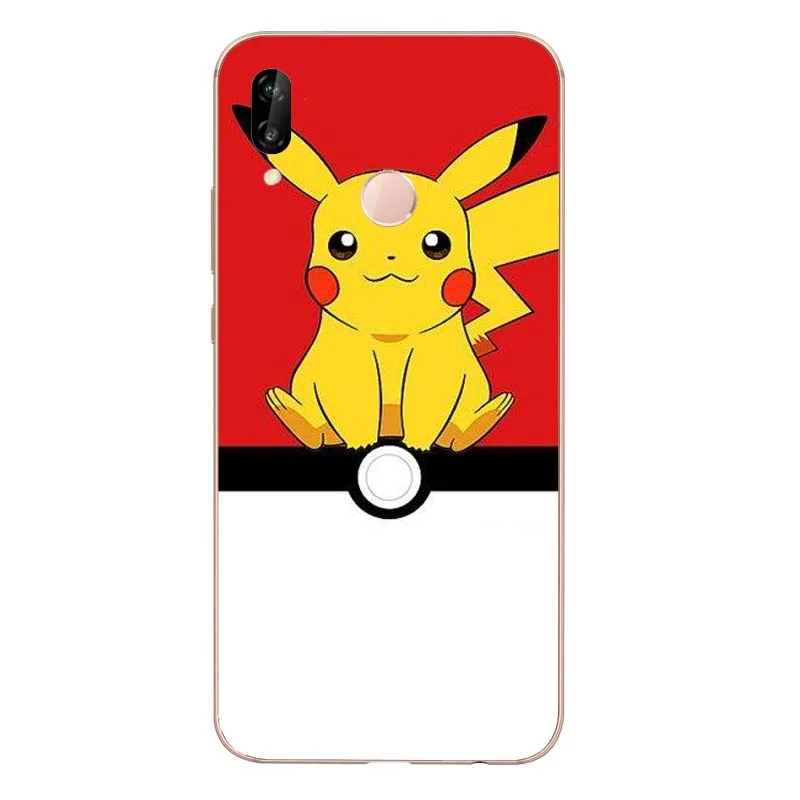 Мягкий силиконовый чехол из ТПУ с объемным рисунком Pocket Monsters Pokemons Pikachus для Huawei P6 P7