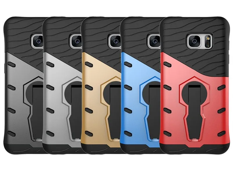 For Samsung Galaxy S7 2in1 Shockproof Defender Armor Case With Kickstand Hard Impact Plastic Cover 5.1&quot Funda | Мобильные