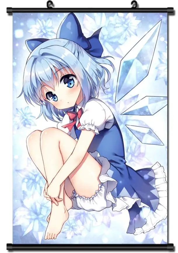 Японское аниме TouHou проект воплощение алого дьявола сексуальная девушка Cirno