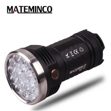Супер яркий фонарик MATEMINCO MT18 18* CREE XP-G3 Nichia 219C светодиодный Макс. 12000LM Луч расстояние 450 м фонарь портативный светильник