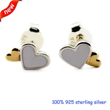 Новинка года, Светящиеся серебряные серьги-гвоздики с перламутровым жемчугом пробы, ювелирные изделия из стерлингового серебра 925 пробы «сделай сам» оптом 09E065