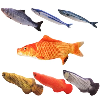 

20cm/30cm Pet Cat Toys Fake fishes Mint Interactive Catnip Toys Play Chewing Rattle Scratch Catch