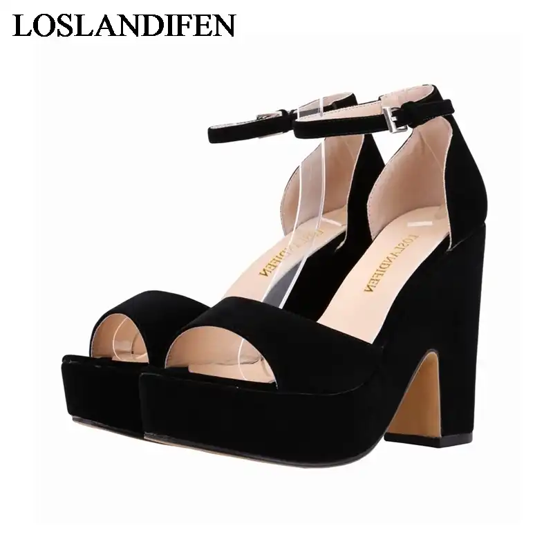 sandalia dedo salto grosso