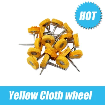 

Yellow cloth wheel Fine polishing ,grinding machine accessories Shank diameter of 2.35 mm yellow cloth wheel