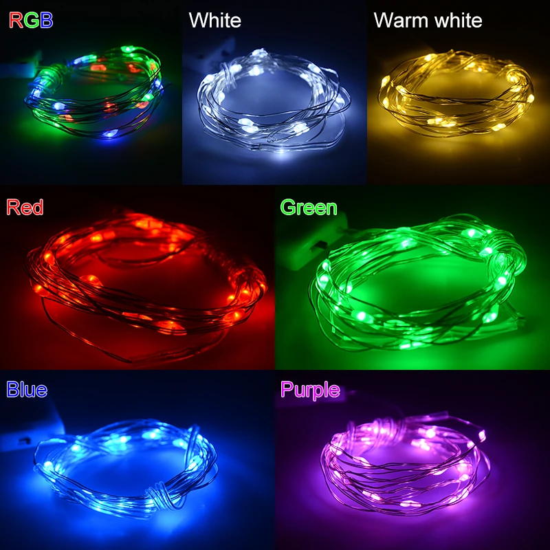 

Foxanon Garland LED string 2M 4M waterproof Light LED String Fairy Light bulb Christmas Holiday Wedding Party CR2025 battery