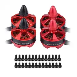 4 шт./компл. D2204 2300KV 2-3 S безщеточный для 250 260 280 RC гоночный Multirotor Drone M5 вал диаметр металла и магнит RC часть