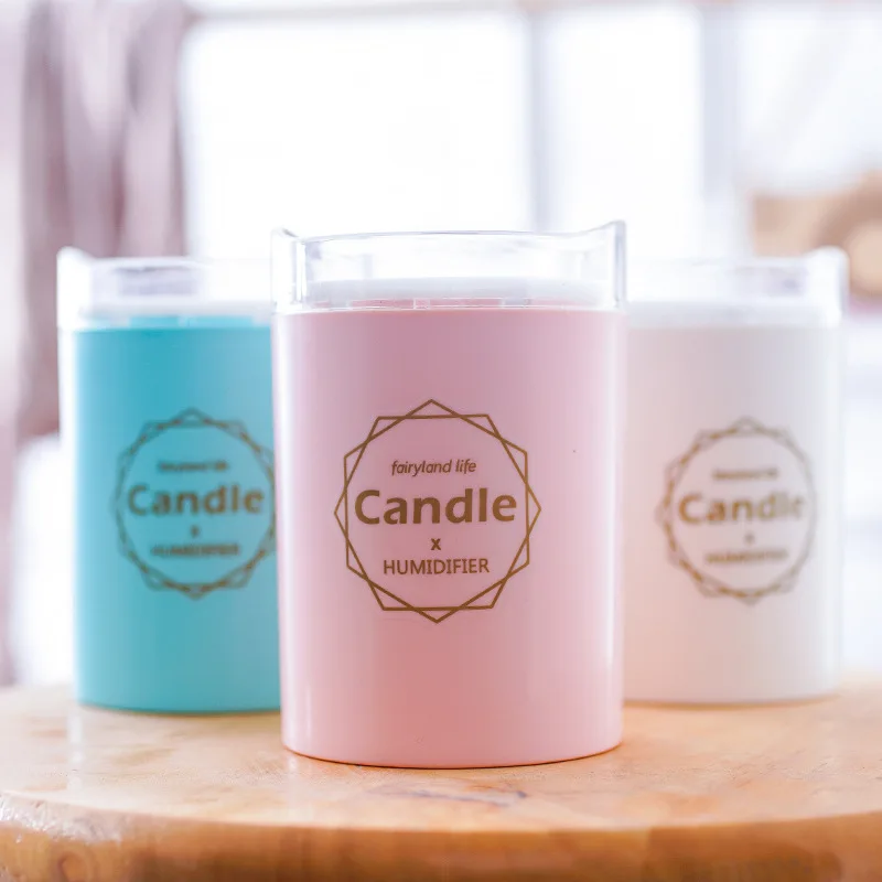 

N20D 300 ML Ultrasonic Air Humidifier Candle Romantic Soft Light USB Essential Oil Diffuser Car Purifier Aroma Anion Mist Maker
