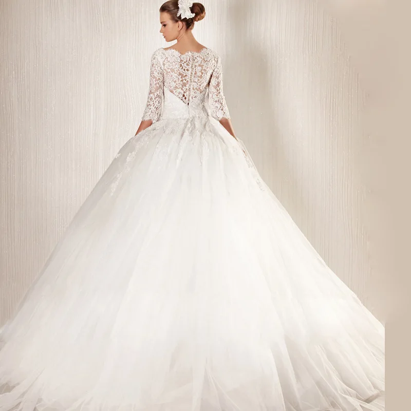 French Style Wedding Dress Slash Shoulder Quality Lace Hooked Flower French Style Wedding Dress Slash Shoulder Quality Lace Hooked Flower Floor Length Bridal Gown In Dresses From Weddings Events On Aliexpress