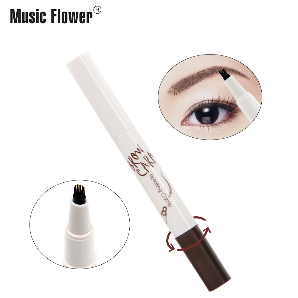 Eyebrow cream pen creative rotary pen comb dye eyebrow pencil durable waterproof eye makeup Eyebrow cream pen creative rotary pen comb dye eyebrow pencil durable waterproof eye makeup