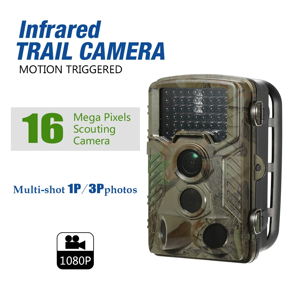 16MP 1080 P дикой природы и след игра Камера Открытый камера для наблюдения, охоты цифровая камера видеонаблюдения 65ft инфракрасного ночного Visio