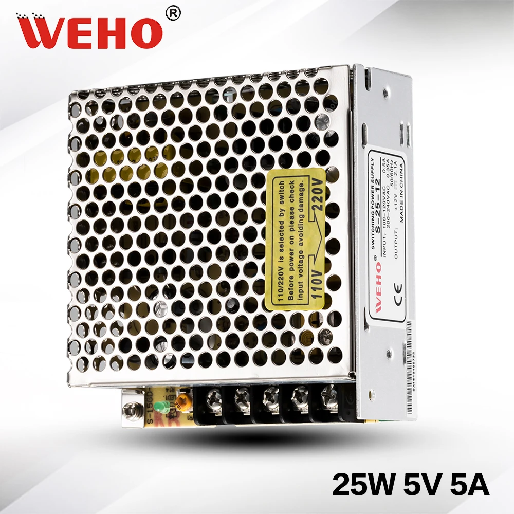 

(S-25-5)Factory outlet 25W power supply 5V 5A led switching power supply