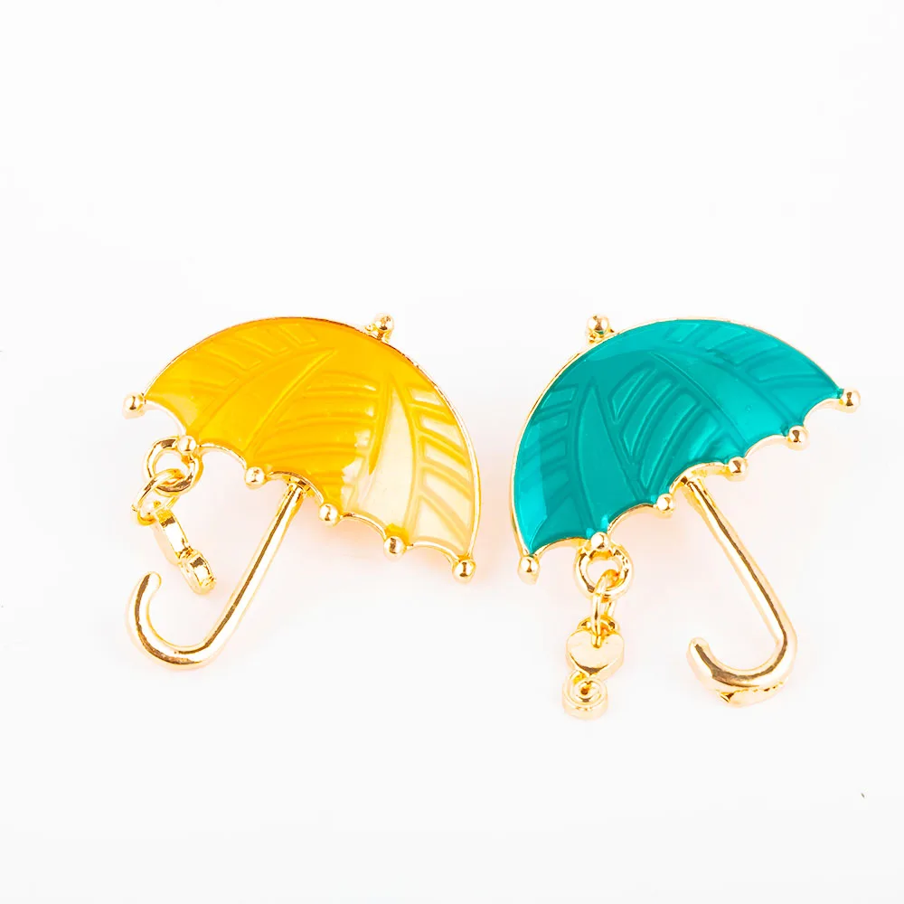 

1Pc Umbrella Brooch Fashion Jewelry Love Heart Musical Tassel Enamel Lapel Pin Collar Clip Scarf Buckle Scarf Clip Bag Accessory