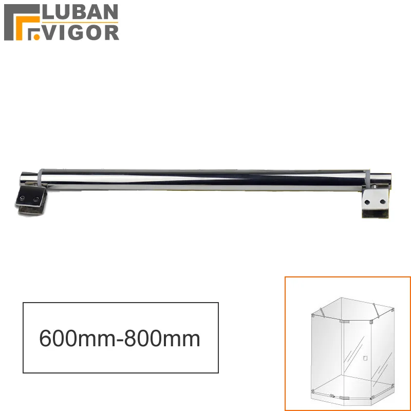 

Stainless steel bathroom knighthead/fixed rod/clip,Adjustable length 600mm-800mm,clips on both sides,shower accessories