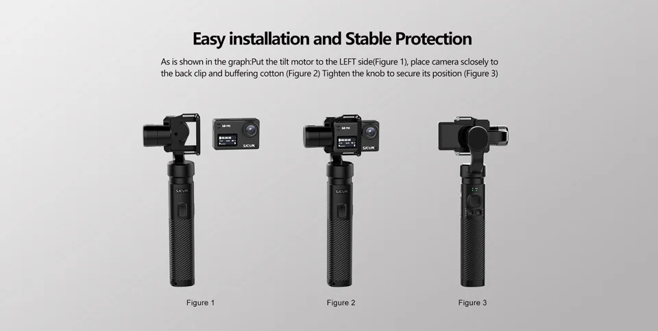 SJCAM ручной карданный 2 3 оси стабилизатор Bluetooth управление sj-карданный 2 для SJ6 SJ7 SJ8 Pro/Plus/Air Экшн-камера