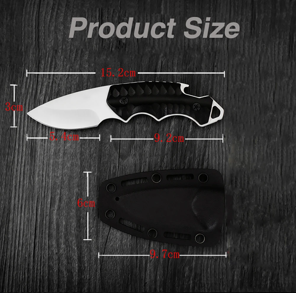 KKWOLF karambit выживания многофункциональный обшитый фиксированным лезвием тактический нож Открытый нож выживания эргономичный G10 Нескользящая ручка