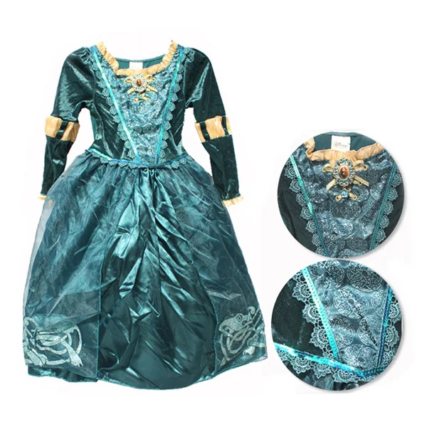 Запутанный Рапунцель смелый Мерида костюм принцессы нарядное платье для девочек мультфильм фильм костюм - Цвет: style 3