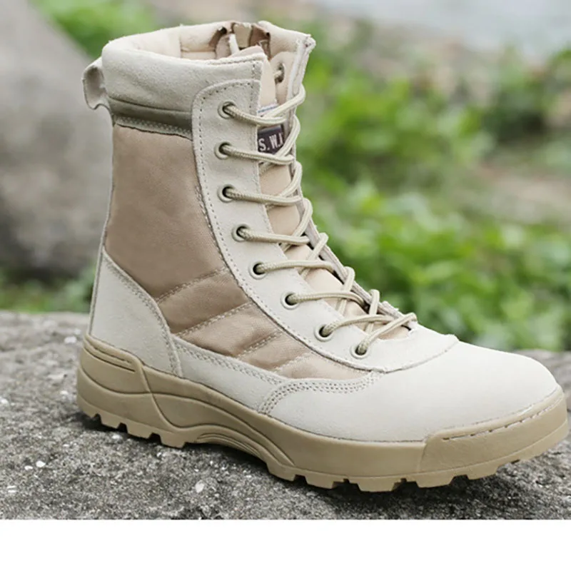 

Masorini Men's Outdoor Army Boots Military Desert Tactical Boot Shoes Autumn Breathable Combat Ankle Shoes Botas WW-007