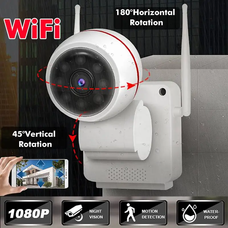 

NEW IP Camera Wifi 2.0 MP 1080P CMOS Wireless Network 4/6/8MM lens Bullet Outdoor Camera With MiscroSD Card Slot Max 128G
