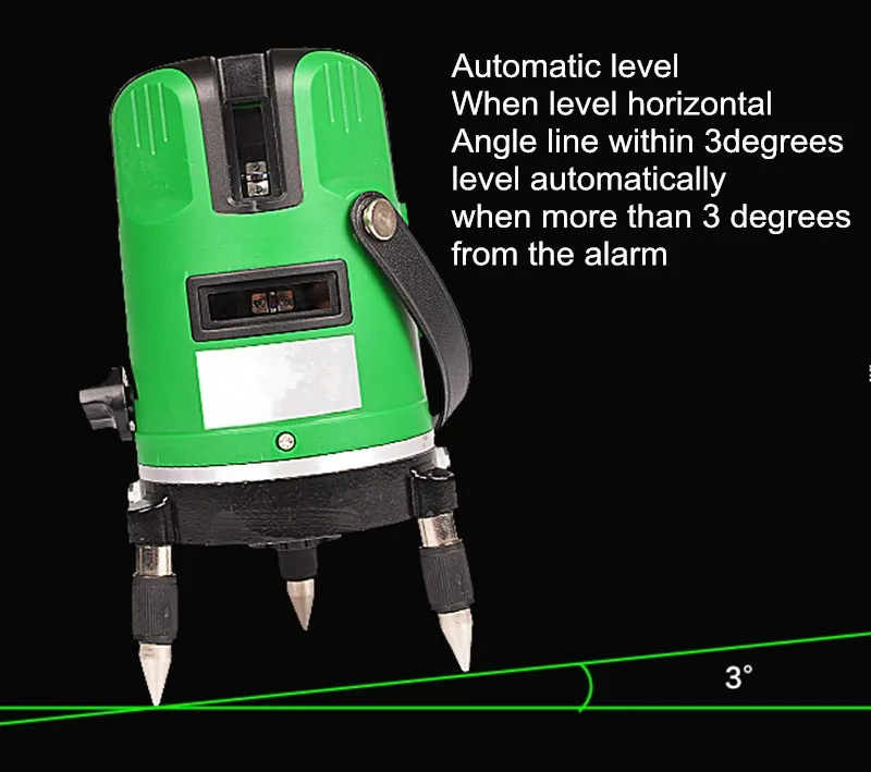 3 линии 4 точки зеленый лазерный уровень инфракрасный лазер 360 самонивелирующийся роторный перекрестный уровень Нивель лазер lazernnyi уровень