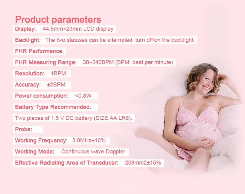 Cofoe фетальный допплер детектор сердцебиения бытовой портативный для беременных фетальный пульсометр без излучения уход за ребенком стетоскоп