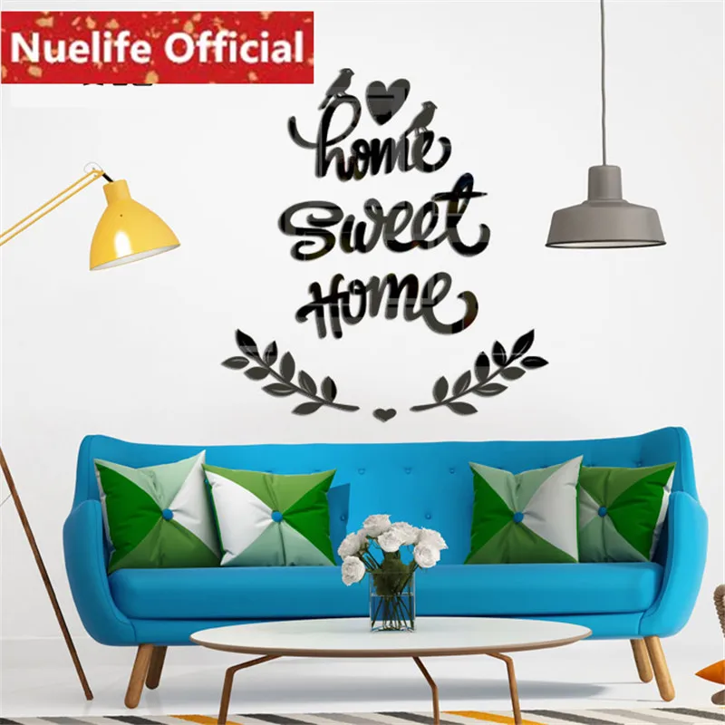 رخيصة الحلو المنزل الإبداعية 3D الاكريليك ملصقات جدار غرفة المعيشة كنبة مكتب التلفزيون حائط الخلفية الديكور ملصقات جدار