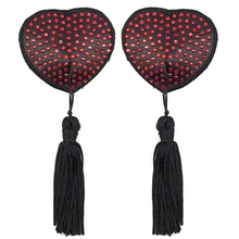 Сексуальные женские покров многоразового пользования для соска Обложка самостоятельно наклейки сердце кисточки Tepel стикер алмаз Boob лента бюстгальтер аксессуары