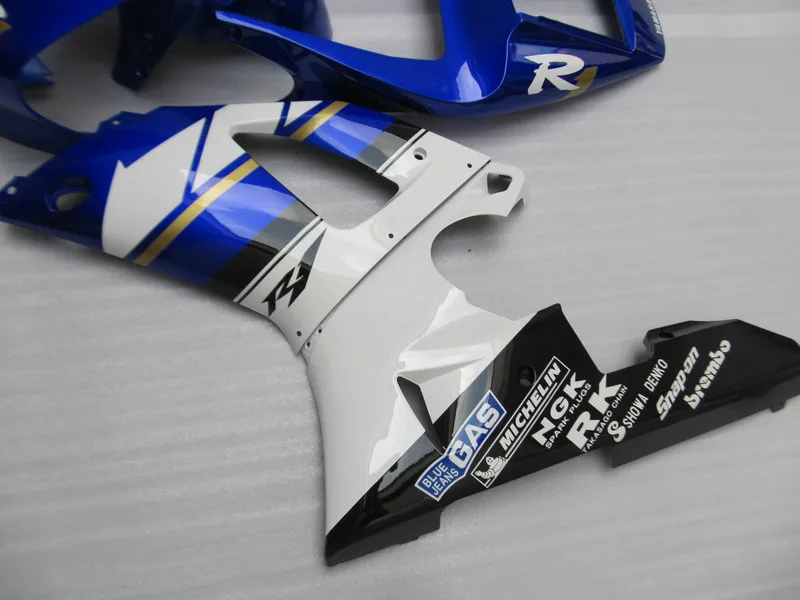 Комплект обтекателей для мотоцикла YAMAHA YZFR1 98 99 YZF R1 1998 1999 YZF1000 yzfr1 ABS белый синий