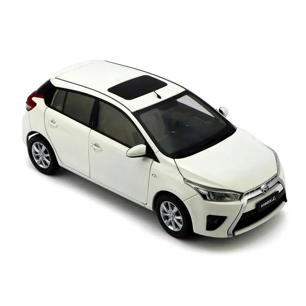 1/18 Масштаб Toyota Yaris L белый литой автомобиль модель коллекция подарок