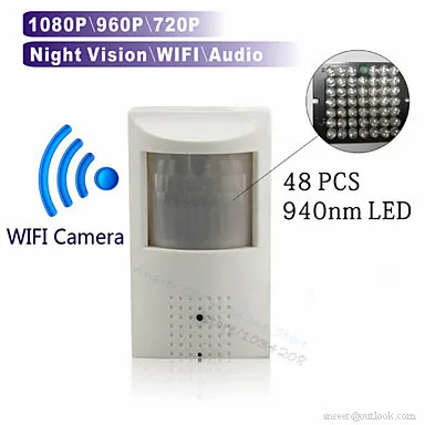 1080P 2MP 3MP 5MP HD Pir стиль Wifi IP Сетевая безопасность беспроводная скрытая камера ночного видения с sd-слотом для карт и микрофоном движения