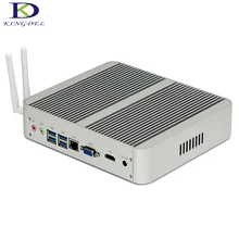 Kingdel Новое поступление Intel i3 7100U безвентиляторный мини-ПК Windows 10 Linux настольный компьютер 4 К HTPC HDMI VGA max 16 г Оперативная память без Шум