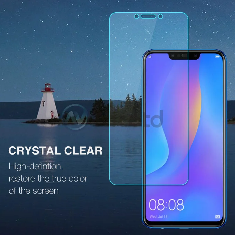 Nicotd 2.5D 9H Premium Tempered Glass For Huawei P Smart Plus + Screen Protector protective film For Huawei nova 3i 6.3 inch (2)
