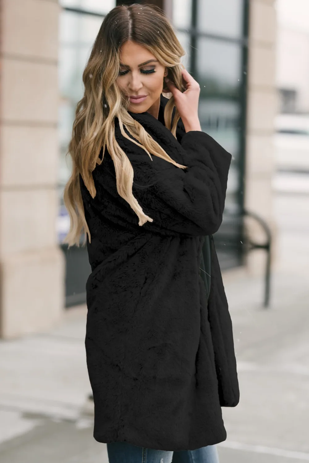 Black-Pocketed-Faux-Fur-Longline-Coat-LC85148-2-4