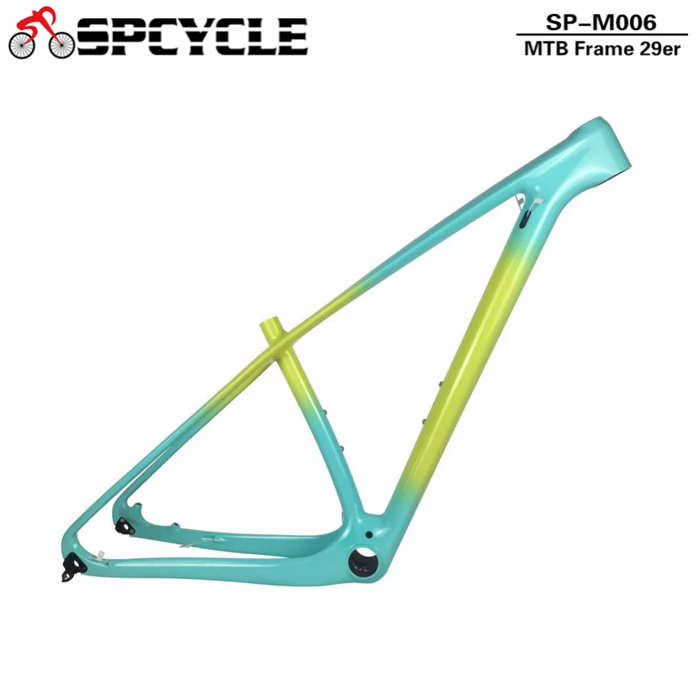 

Spcycle UD Gradient 29er Carbon MTB Frame T1000 Carbon Mountain Bike Frame 142*12 Thru Axle & 135*9 QR MTB Bicycle Frames