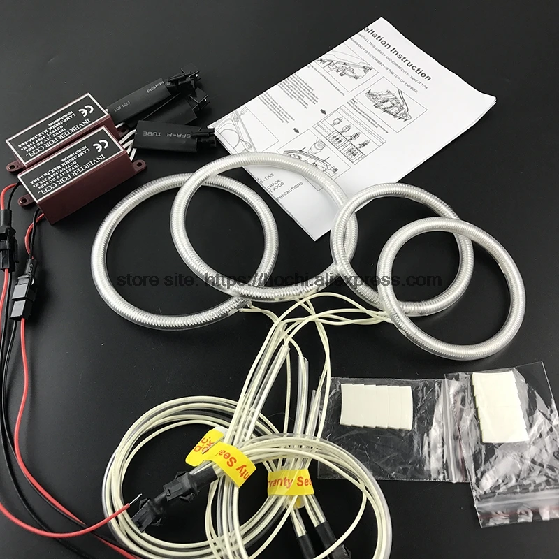 HochiTech ccfl комплект ангельских глаз белый 6000k гало кольца фара для Hyundai Sonata 2002 2003 2004