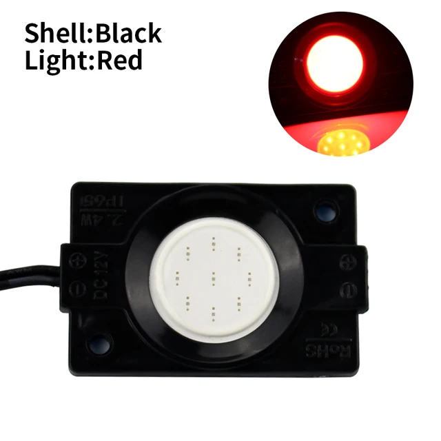 2x Car LED Door Open Warning Light Signal Anti LED Flash Light Red Yellow Decorative Indicator