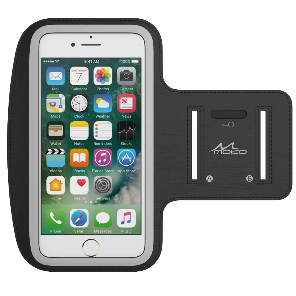 

Universal Sports Armband,MoKo Sweatproof Running Case Workout Arm Band for iPhone X,Samsung S8 Plus,S7 Edge,S6 Edge+, Note 4/5