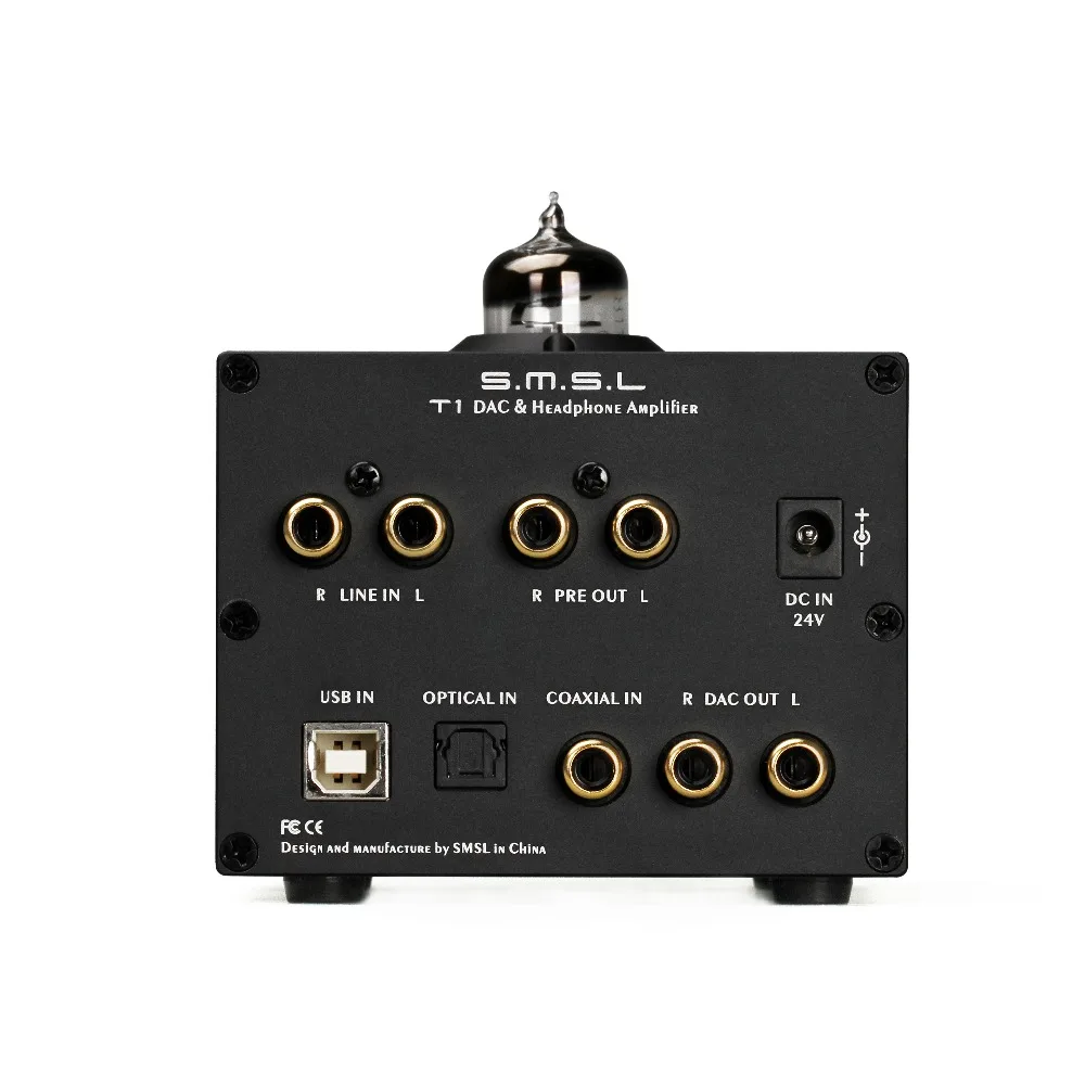 Decoder SMSL T1 Tube Headphone Amplifiers AK4490EQ+CM6632A DAC DSD512 384KHZ/32Bit OPTIC/Coaxial/XMOS/USB Analog Input 2017 New Decoder SMSL T1 Tube Headphone Amplifiers AK4490EQ+CM6632A DAC DSD512 384KHZ/32Bit OPTIC/Coaxial/XMOS/USB Analog Input 2017 New