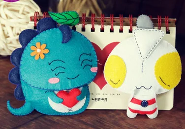 

Cartoon key set Fabric Felt kit Non-woven cloth Craft DIY Sewing set Felt Handwork Material DIY needlework supplies