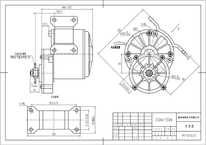 12V 24V36V 250 Вт 350 матовый постоянного тока с постоянным магнитом Шестерни мотор MY1016Z Электрический велосипед трехколесный велосипед, фара для электровелосипеда в мотор большой крутящий момент