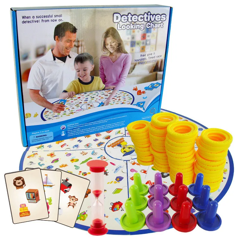 

Brainpower Battle Detective Finding Picture Children's Table game Intelligence Toy Observation Board Party Game spot it