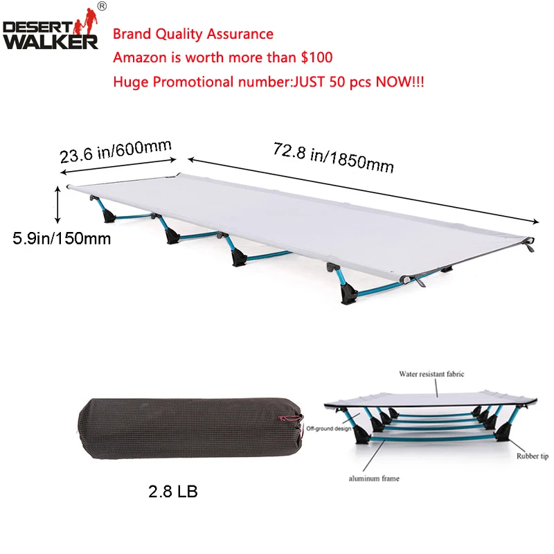 desert walker backpacking and camping cot