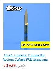 XCAN 10 шт. с голубым покрытием PCB 3D гравировальные биты 30/40 градусов карбид V Форма фрезерный станок с ЧПУ Бит фреза для гравировки с ЧПУ