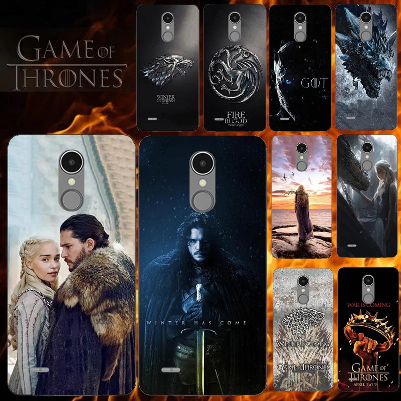 

Case FOR LG K10 2017 X400 M250 M250N LV5 Cover Soft TPU Silicone Printed Case FOR LG K10 2017 Phone Back Cover Game Of Thrones