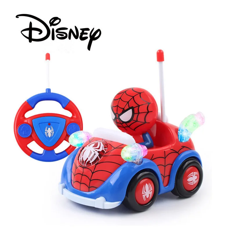 Автомобиль с дистанционным управлением disney, Человек-паук, Капитан Америка, легкая музыка, Радиоуправляемый автомобиль, Мститель, Marvel, гоночные машинки, игрушка для мальчика, детский подарок, мини Радиоуправляемый автомобиль - Цвет: Spiderman no box
