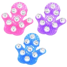 FR 9 мяч 360 градусов Ролик в форме ладони Массажная перчатка для тела мышечный массажер Массажер для облегчения боли для похудения инструмент для ухода за телом Прямая поставка