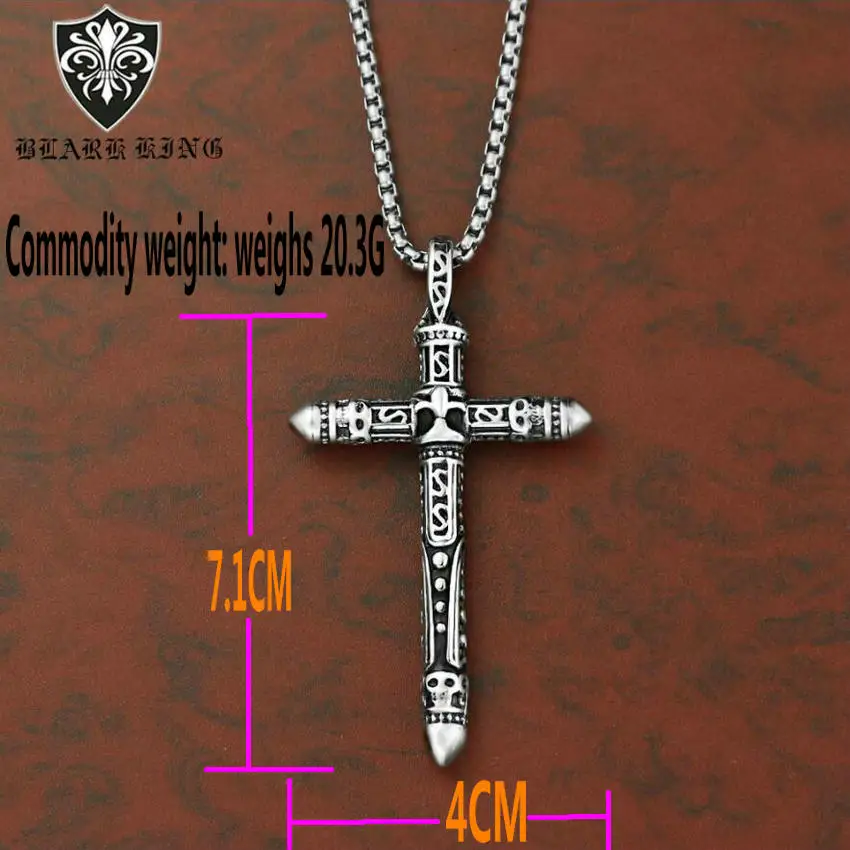 Stainless Steel Bullet Cross Pendant Men's | Украшения и аксессуары