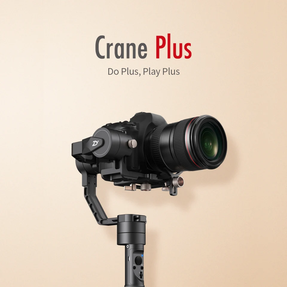 Zhiyun Crane Plus 3 оси ручной карданный стабилизатор для DSLR камер Steadicam sony Canon 5D 6D Nikon Panasonic беззеркальных