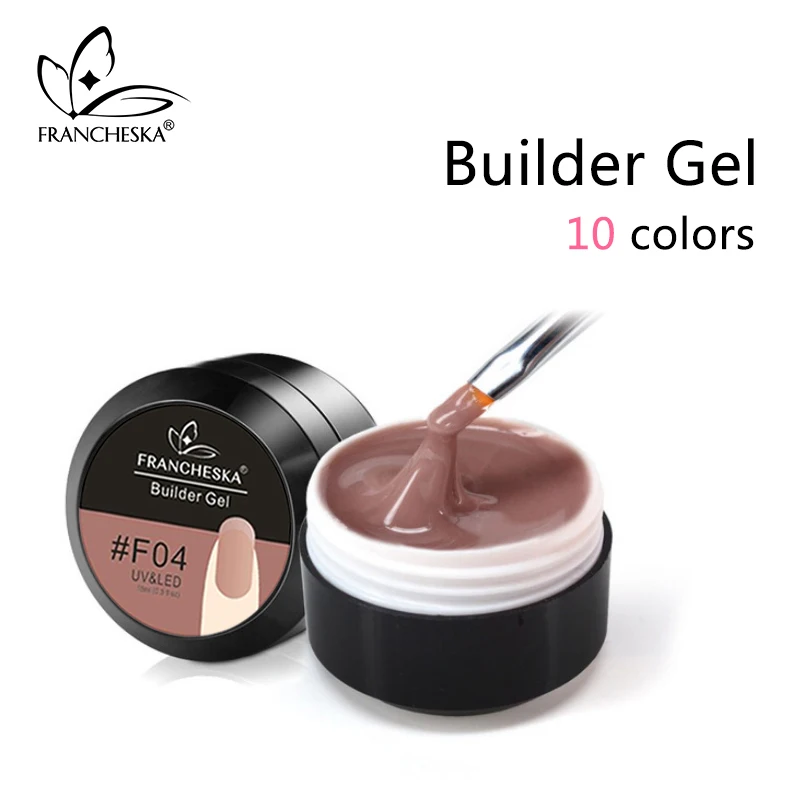 

15ml Builder Gel Camouflage Gel Builder Acrylgel Semi Permanent UV LED Acrilico Jelly Nail Extension 10 Colors Oje Unas