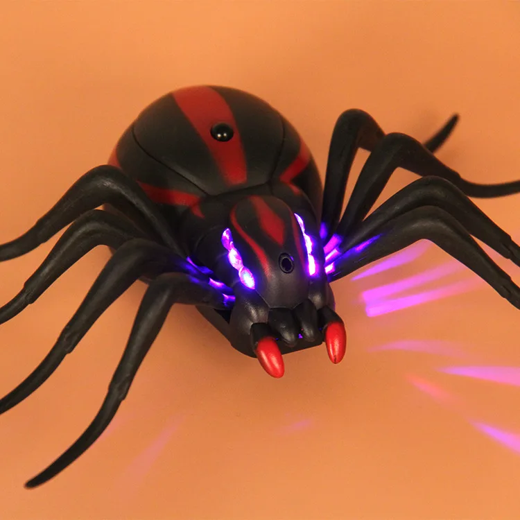 [Best] игрушки-трюки на пульте дистанционного управления, светодиодный светильник для животных, радиоуправляемые насекомые, муравей, таракан, паук, электронная модель робота для домашних животных, игрушка-шутка