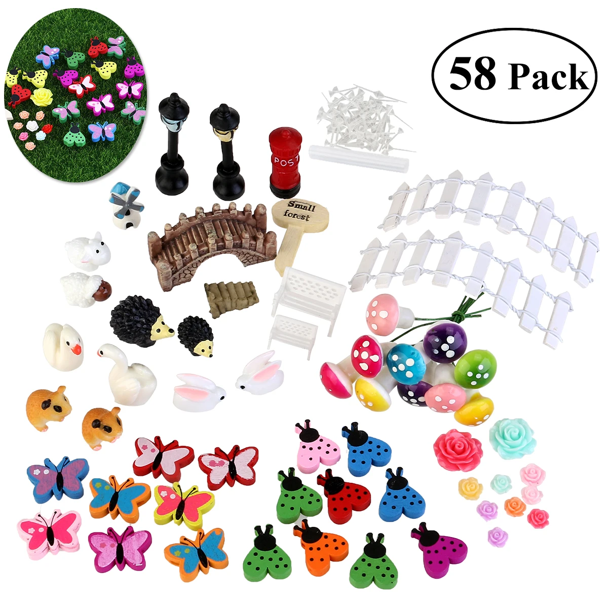 10 Harz Miniatur Fisch Fee Garten Fantasy Figur Works Home Decor Geschenke
